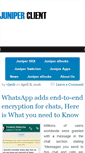 Mobile Screenshot of juniperclient.com